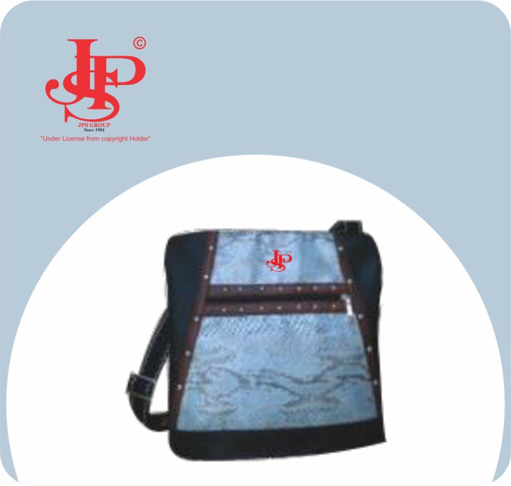 Navy blue with strong cross strips by JPS High-End Shopping Bags is the epitome of style, functionality, and durability