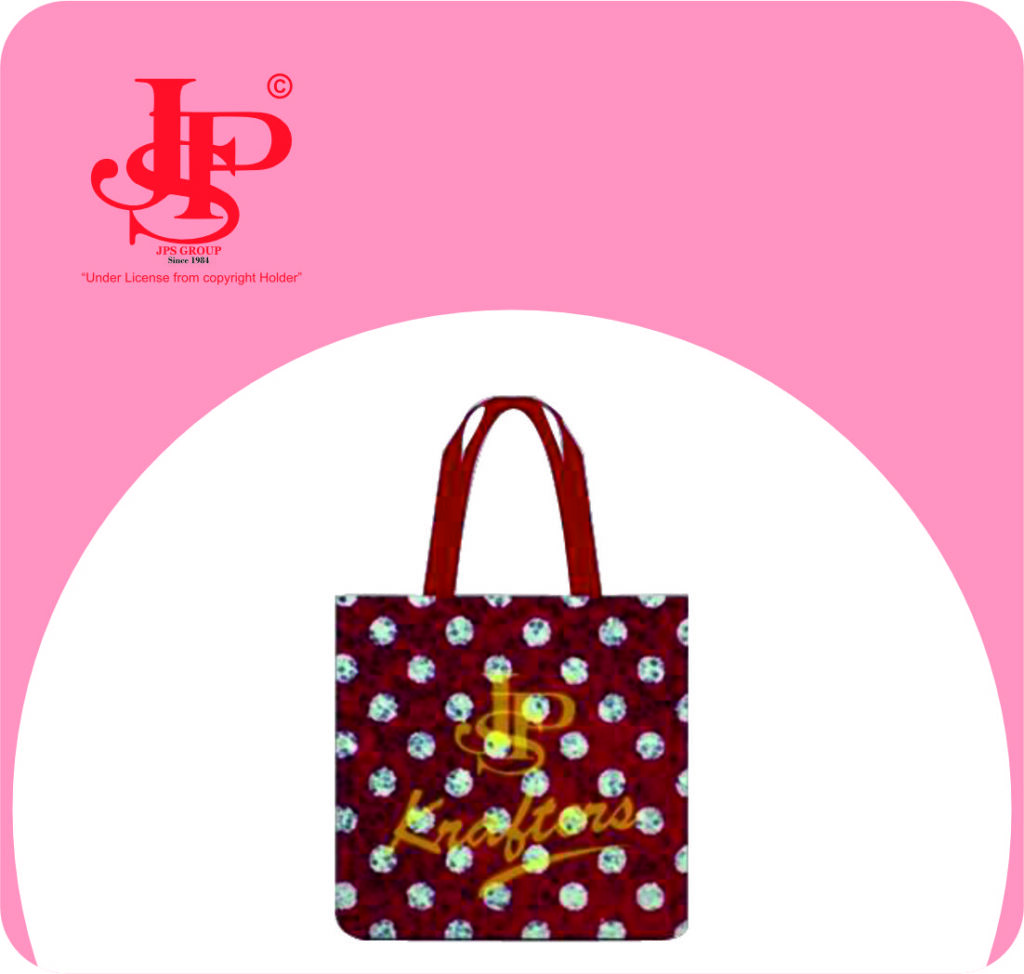 Modern Classic: JPS Fabric Bags Gleam in Brown Grey with Fashionable Handles, Perfect for Effortlessly Chic Carry